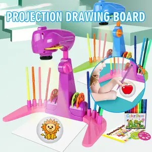 Kid Projection Drawing Board Multi-Function Children Projection Drawing  Sketcher Educational Smart Art Projector Kids Drawing - AliExpress