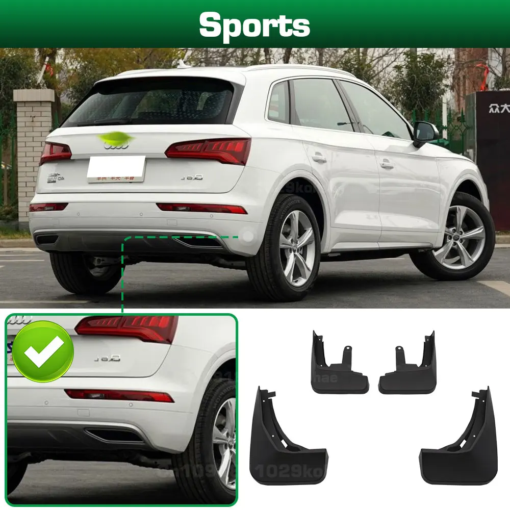 

Для Audi Q5 FY 2018 2019 2020 2021, брызговики на крыло, брызговики, автомобильные аксессуары