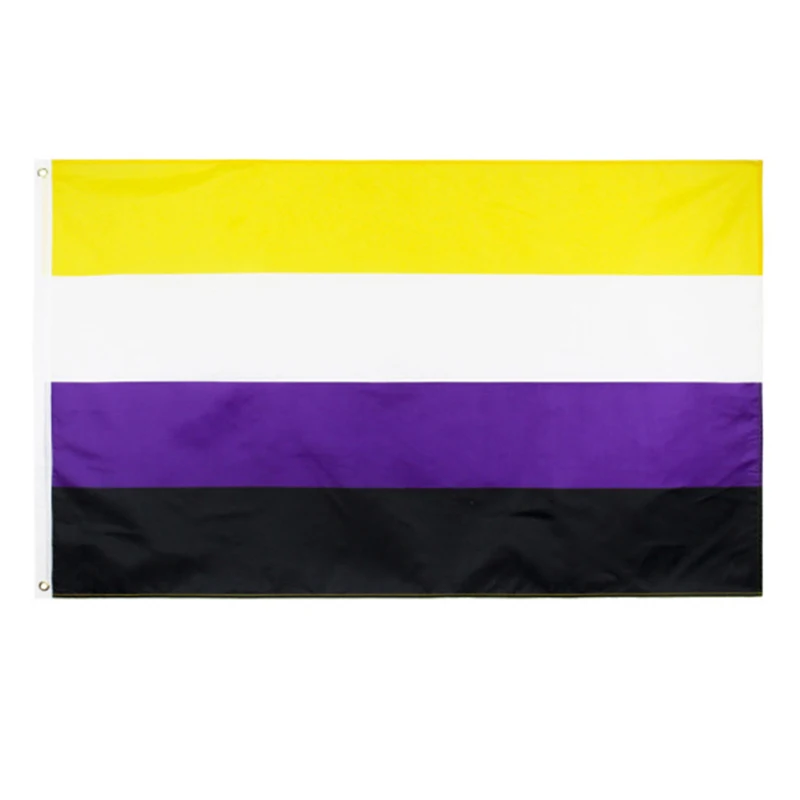 

SKY FLAG 90x150cm NB Pride Genderqueer GQ Gender Identity NONBINARY Non-Binary flag for decoration polyester banne