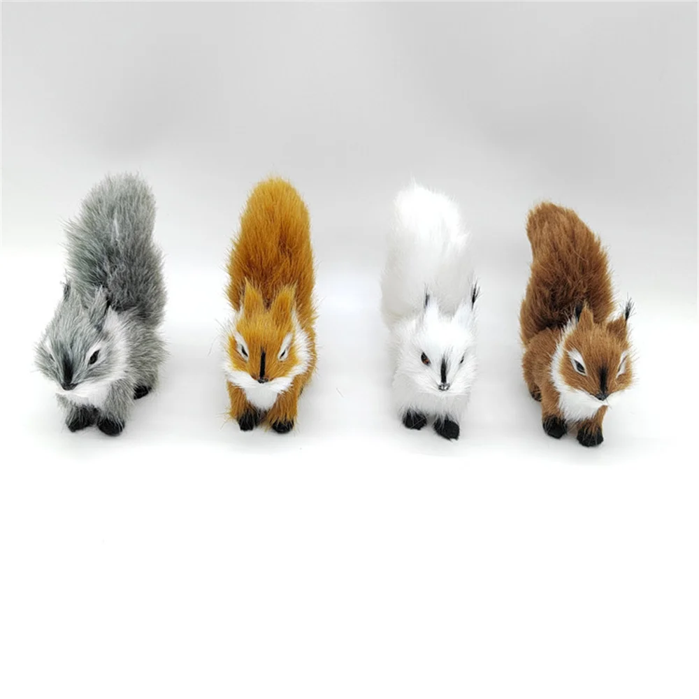 

Simulation Plush Squirrel Animal Miniatures Artificial Squirrel Figurines Garden Ornaments Home Festival Decor Micro Landscape
