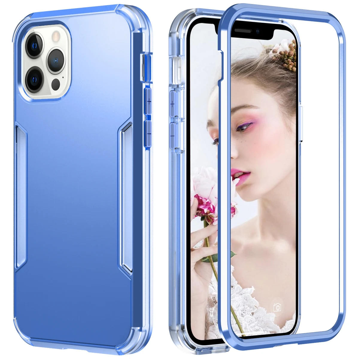 

LD Dual Layer Protective Case for iPhone 12 pro Max, 12 pro,12,12 mini,Shock Absorbent TPU Prevents Bubbles and Watermarks