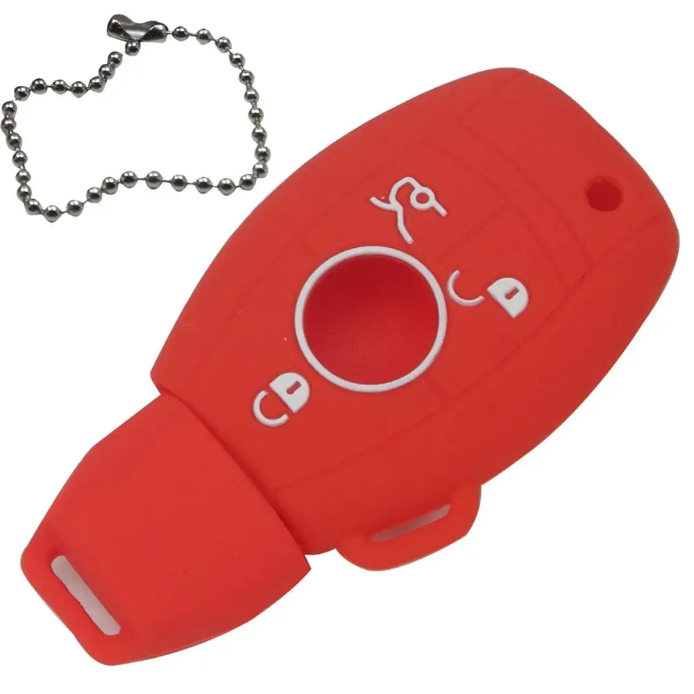 

Силиконовый чехол для ключей от автомобиля jingyuqin для Mercedes Benz W203 W211 CLK C180 E200 AMG C E S Class, держатели для ключей, аксессуары