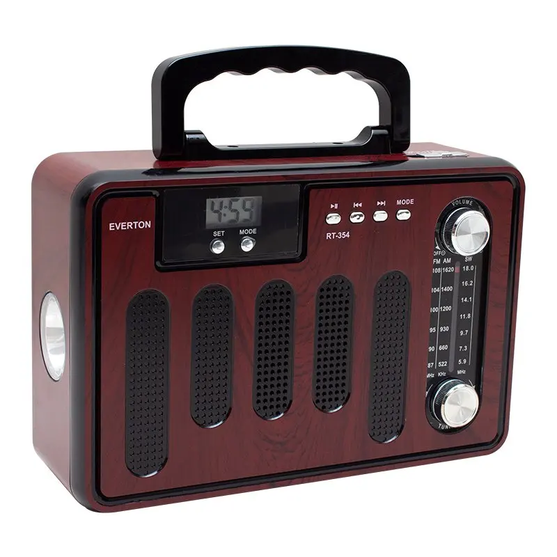 

Everton Rt 354bt Usb sd fm aw sw aux bluetooth supported nostalgic music box etable Stereo digital mobile radio electric