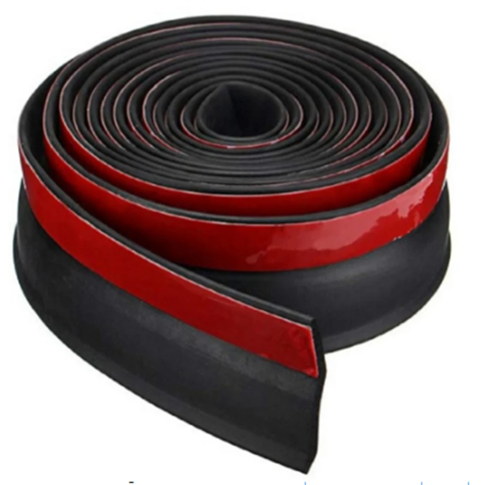 

5/3M Car Front Bumper Lip Rubber Universal Bumper Protector Bumper Lip Strip Car Side Skirt Car Stickers 31mm Width Car Styling