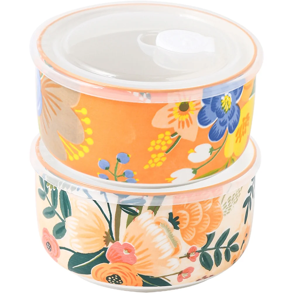 

Bowl Bowls Salad Noodle Storage Pasta Soup Ceramic Serving Fruit Lunch Mixinglid Containers Kitchen Rice Cereal Prep Snack