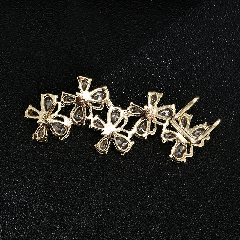 Очаровательные серьги в японском стиле с лепестками Искусственные для девочек