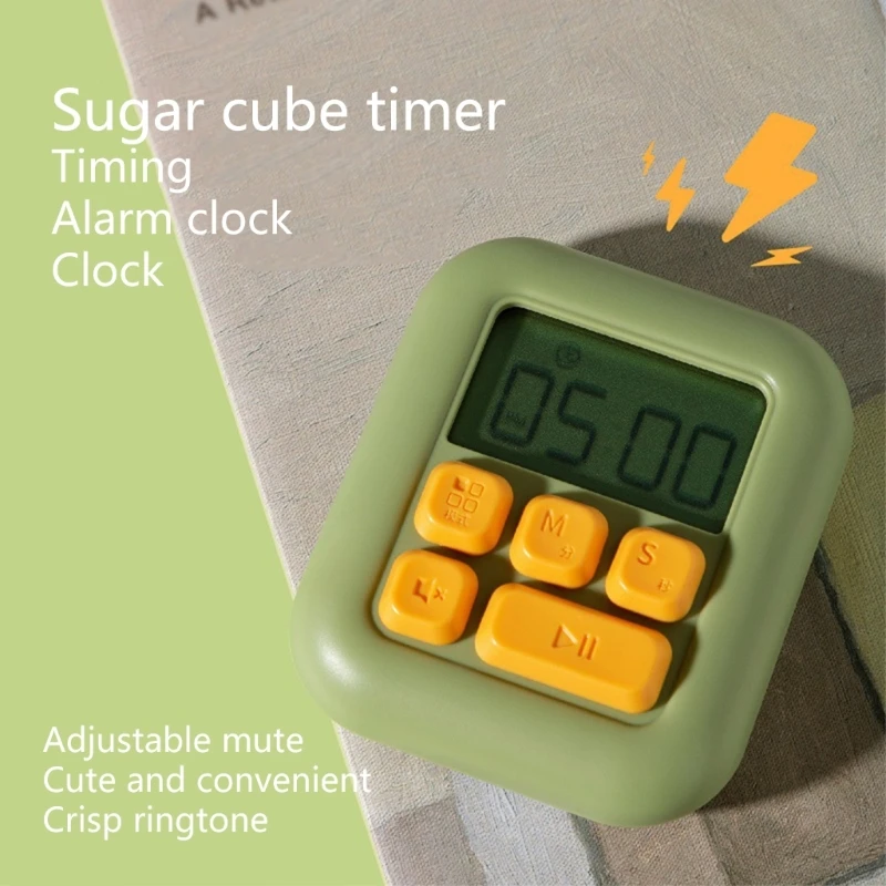 

Countdown Reminder Magnetic Digital Alarm Clock for Cooking Baking Time-Manager Timer Clock with Time Display Stopwatch B03E