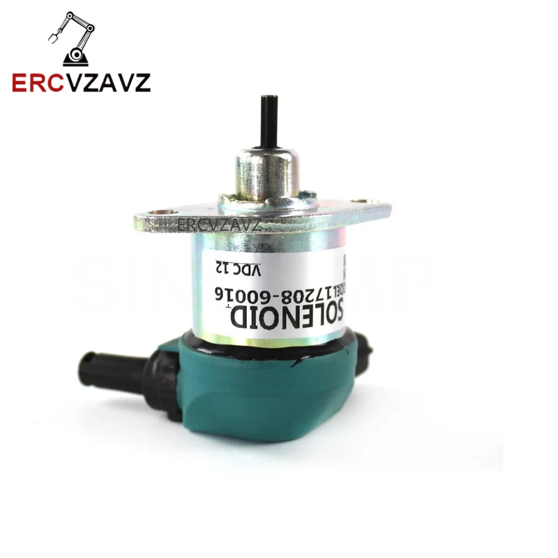 17208-60015 17208-60016 Соленоид отключения топлива 12 В 17208-60017 17208-60010 для двигателя Kubota D905