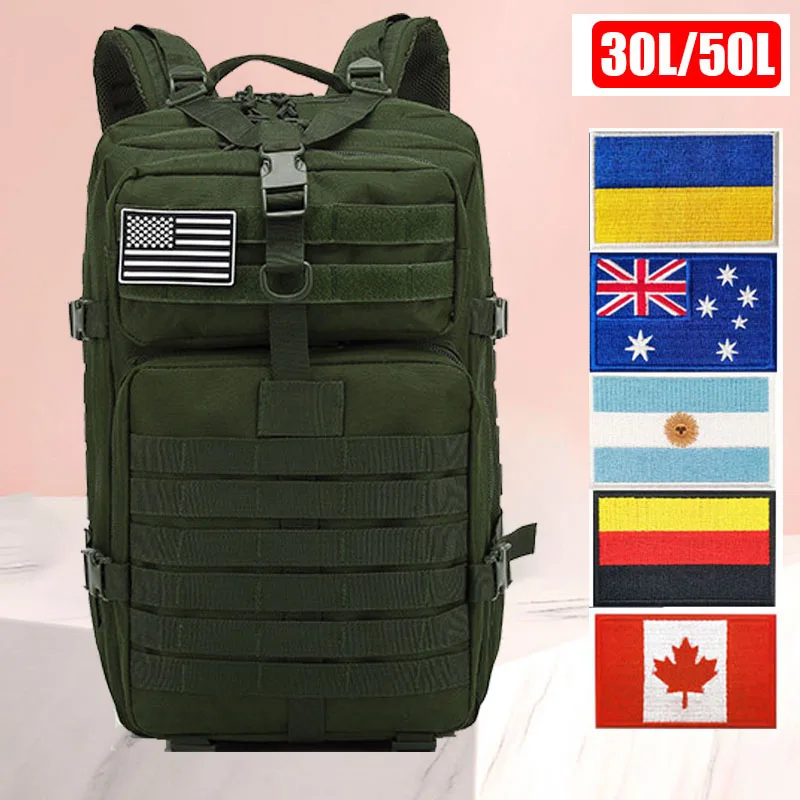 

Женский рюкзак Oulylan 30 л/50 л, нейлоновые сумки 900D, уличная сумка для походов и охоты, водонепроницаемый военный тактический рюкзак для кемпинга