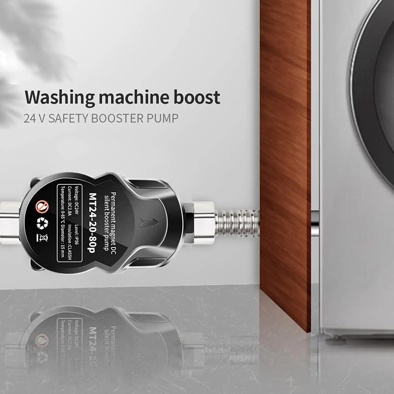 24V Auto Wasserpumpe Druck Booster Pumpe Stecker Haushalt Für Tapwater Küche Waschbecken Dusche Kopf Booster Pumpe Kit