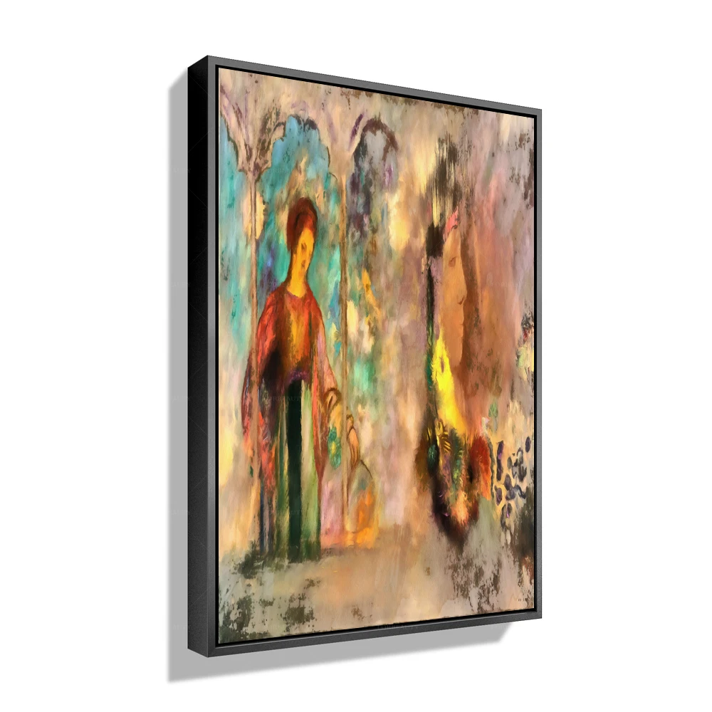 

Forbeauty Картина на холсте с рамкой, абстрактная классическая женская картина для домашнего декора