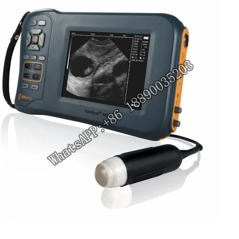 

Economical and practical handheld veterinary ultrasound scanner instrument for farm animals