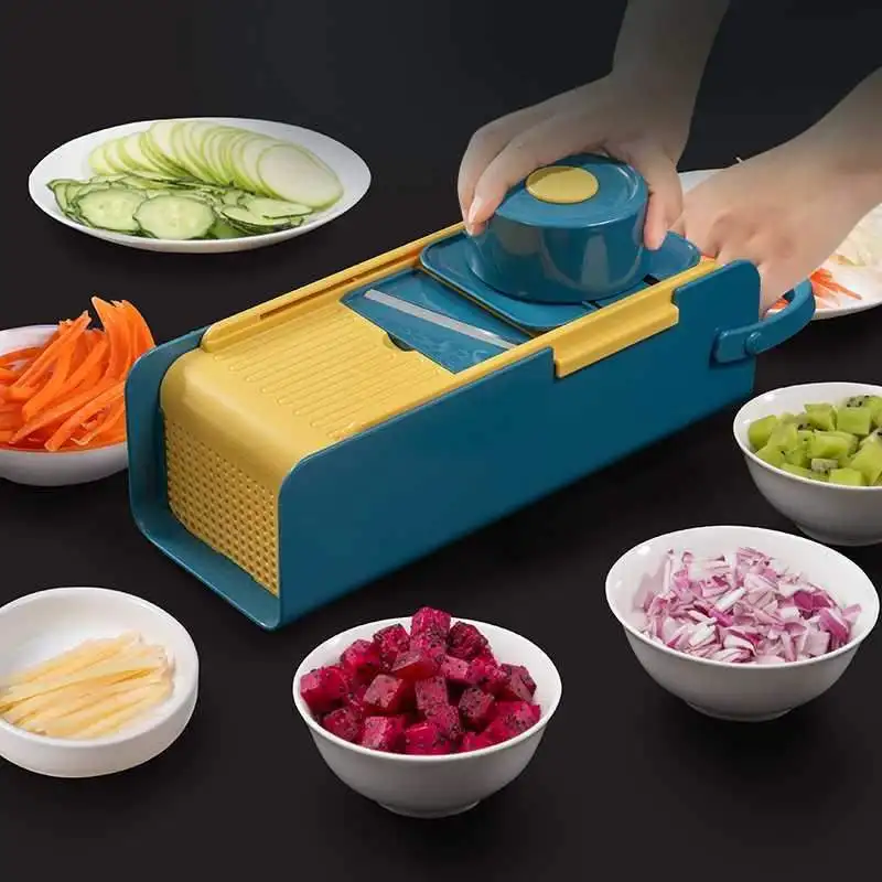 

Plastic Vegetable Slicer Apple Cabbage Shredder Lemon Onion Chopper Slicer Carrot Grater Hachoir Manuel Home Gadgets DE50XP