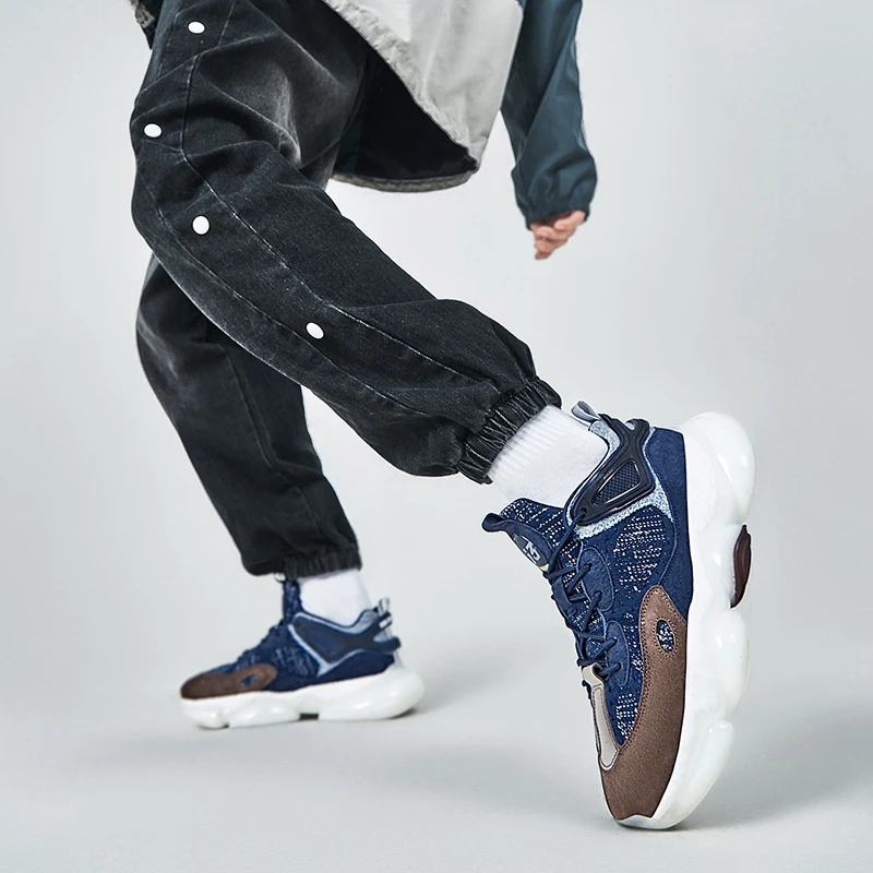 New Fashion Men's Running Shoes High quality Chunky Sneakers Men Shock-absorbing Sports Shoes Men Trainers Athletics Sneakers