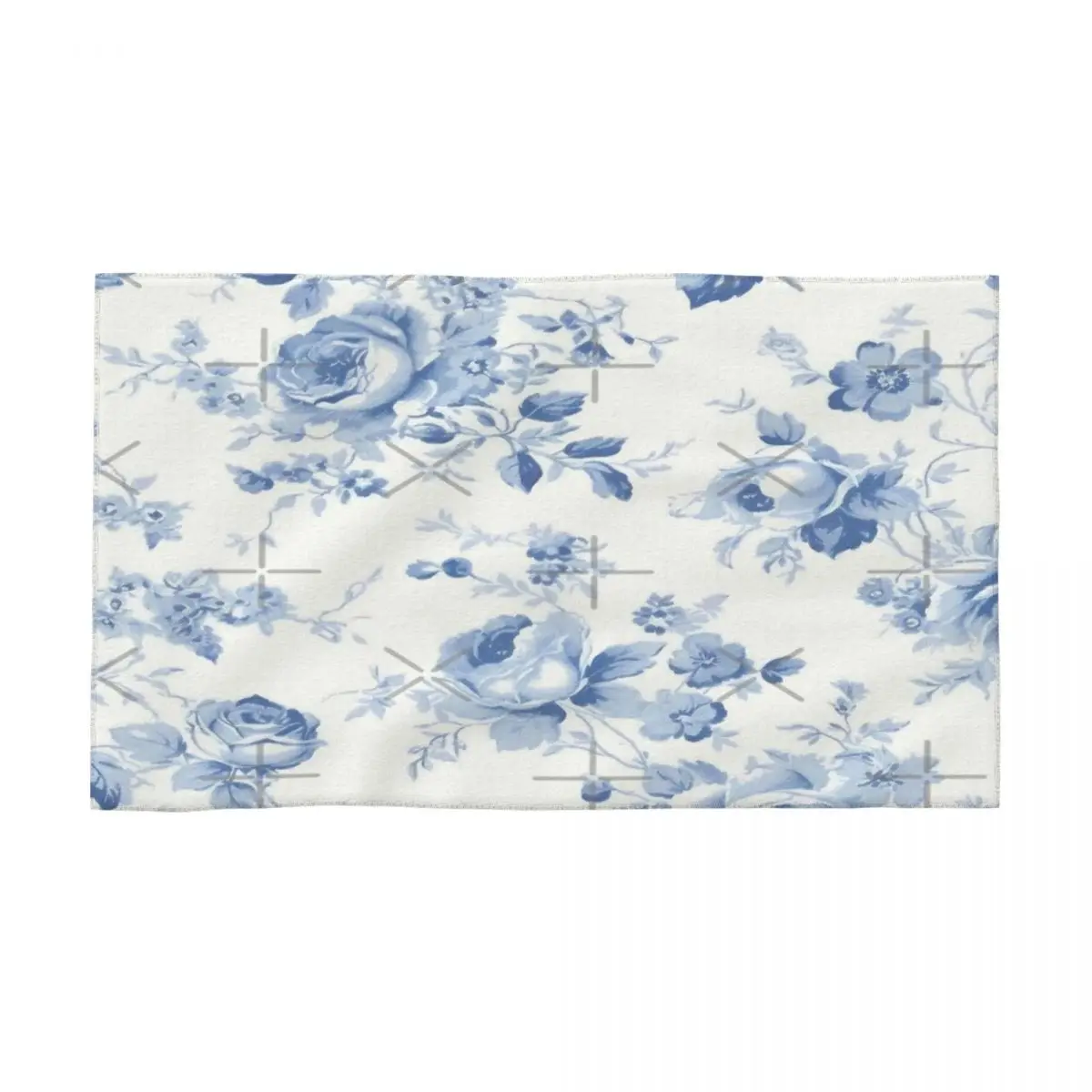 Chinoiserie Toile Floral Toile 40x70cm Face Wash Cloth Microfibre Fabrics Suitable for Outdoor Personalised Pattern