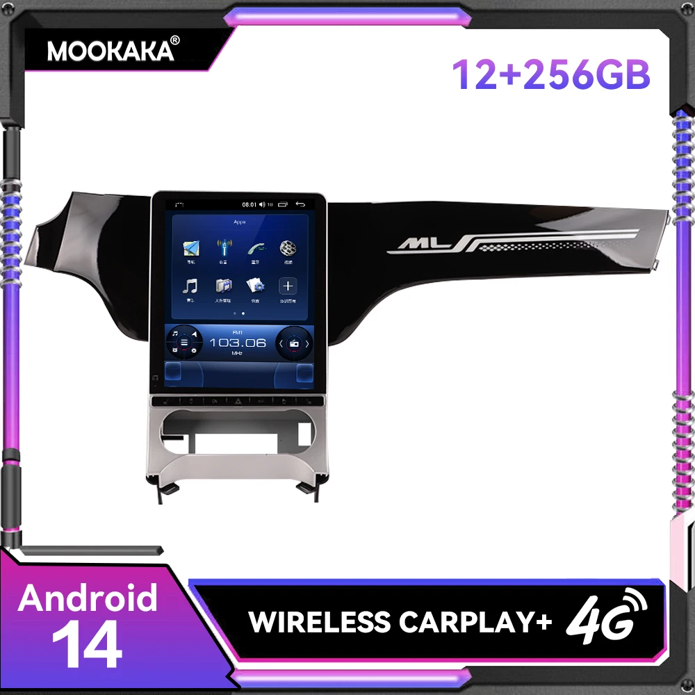 Для Mercedes Benz ML GL 350 250 2012-2015 Автомобильный радиоприемник Android 14 Навигация Carplay