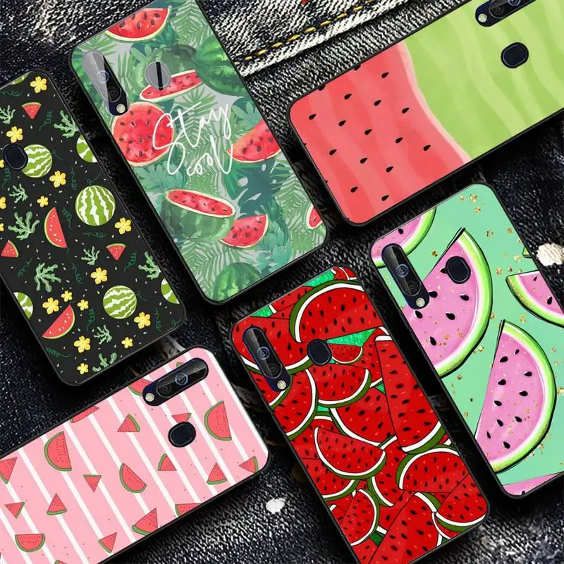 

Summer watermelon floral Phone Case for Samsung A51 01 50 71 21S 70 31 40 30 10 20 S E 11 91 A7 A8 2018