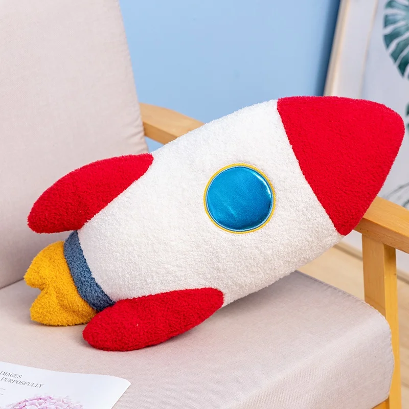 1 шт. Детская плюшевая игрушка-космический корабль 58 см