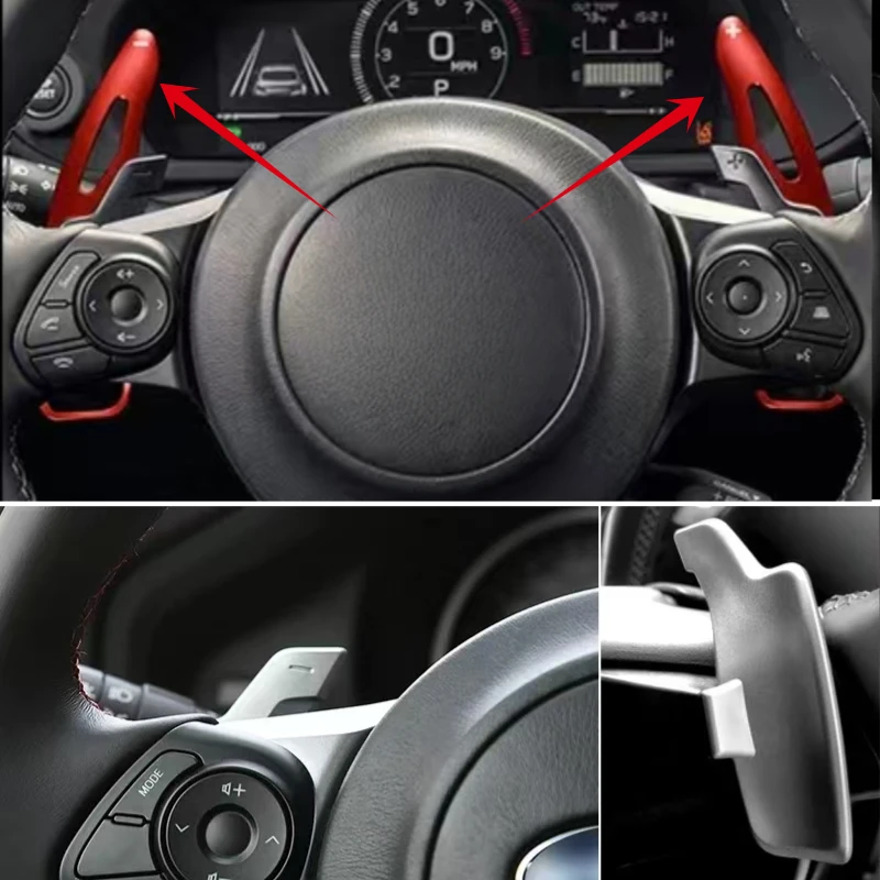 Фото 2017-2023 для Toyota 86 GT86 GR86 Subaru BRZ, рулевое колесо, алюминиевый рычаг переключения передач DSG, автомобильные аксессуары №1