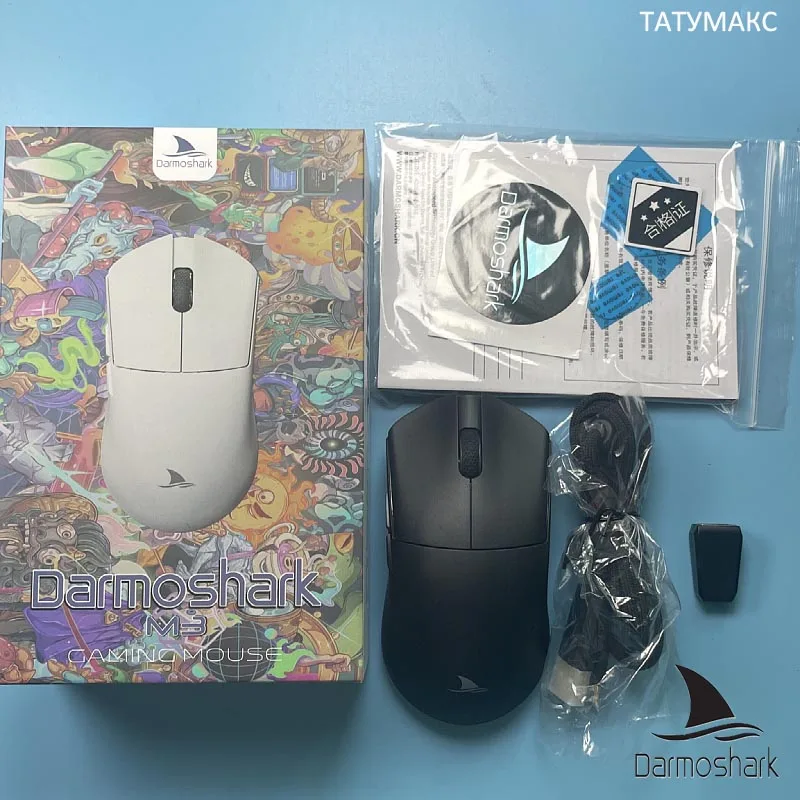 Беспроводная Проводная игровая мышь Darmoshark M3 Pro ESports, Bluetooth, MotoSpeed, клавишный переключатель, оптическая макро-мышь, наклейка на 26000 ног