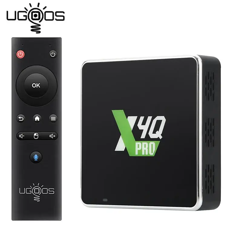 

ТВ-приставка UGOOS X4Q PRO, 4 + 32/64 ГБ, BT5.0, 1000M LAN