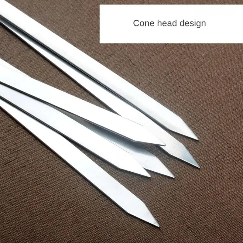 6 шт. 60 см длинная ручка шашлык для барбекю шампуры гриль-палочка деревянная вилка