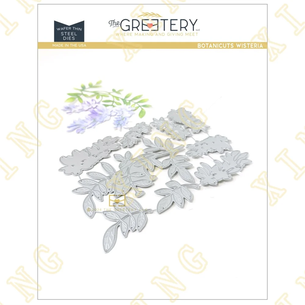 Металлические Вырубные штампы из глицинии Новое поступление 2024 вырезанные серия