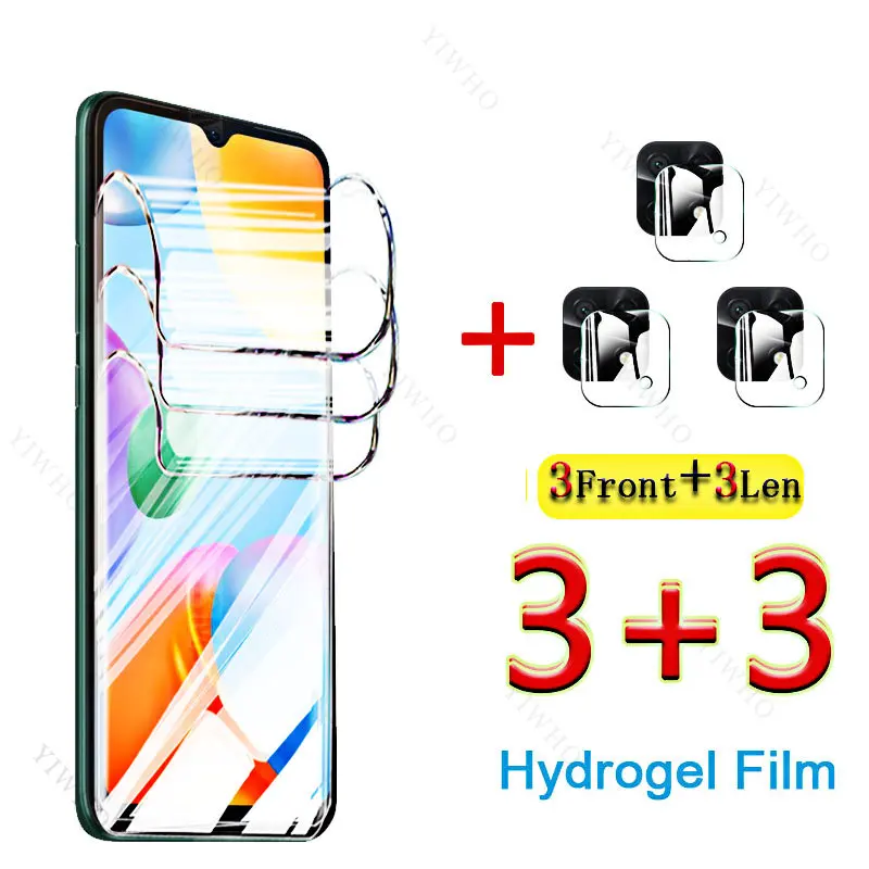 

Защитная пленка 6 в 1 для Xiaomi Redmi 10c, Гидрогелевая пленка для Xiaomi Redmi 220333QAG 10 C, защитная пленка для объектива камеры 6,71 дюйма