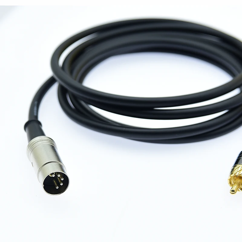 5-контактный разъем-переходник со штекера MIDI на гнездо trs 6 35 мм штекером 5