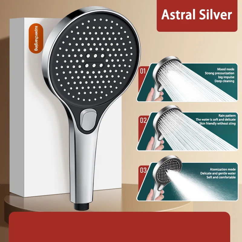 

Новый душ для душа, насадка для душа, деликатный набор для душа с выходом воды, простой в установке универсальный интерфейс, функция ванной комнаты