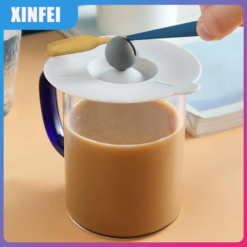 

Round Tea Coffee Sealed Lids Food Grade Anti-dust Mugs Lid Leakproof Mug Cup Cover Silicone Cup Lid Drinking Accessories