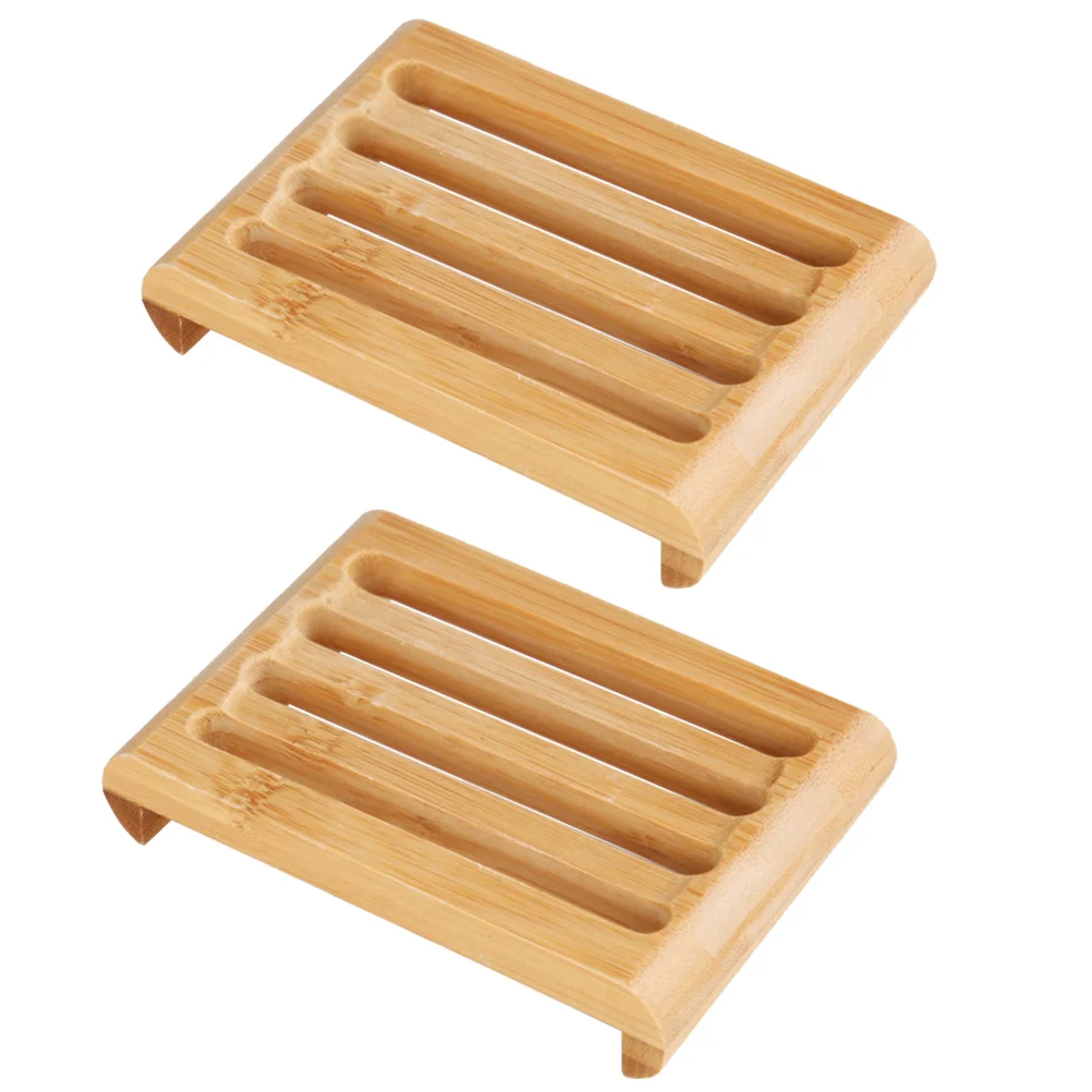 2 шт. бамбуковая мыльница раковина дорожный держатель лоток губка губки для