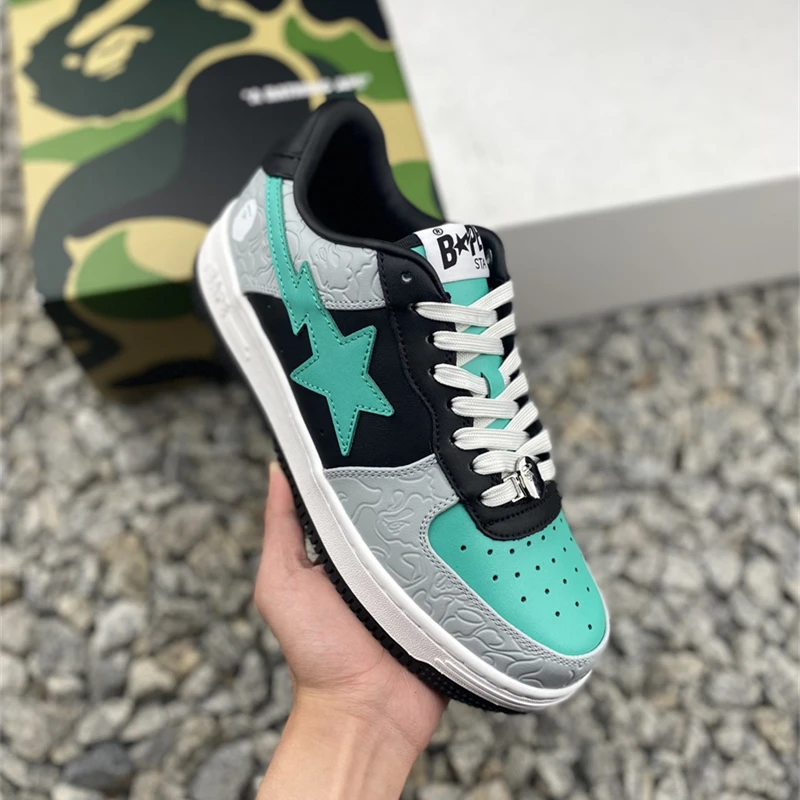 Original A Bathing Ape Sport Sneakers Multicolor Color Skateboarding Shoes Women Running Shoes Men Unisex  Air Max Shoes 36-45