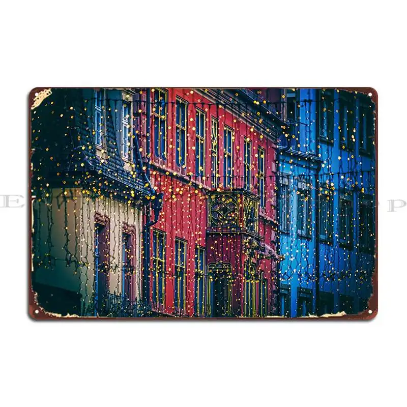 Рождественский уличный металлический постер с табличкой, постер для гостиной, Настенная пещера, изготовление на заказ, создание оловянного знака, постер