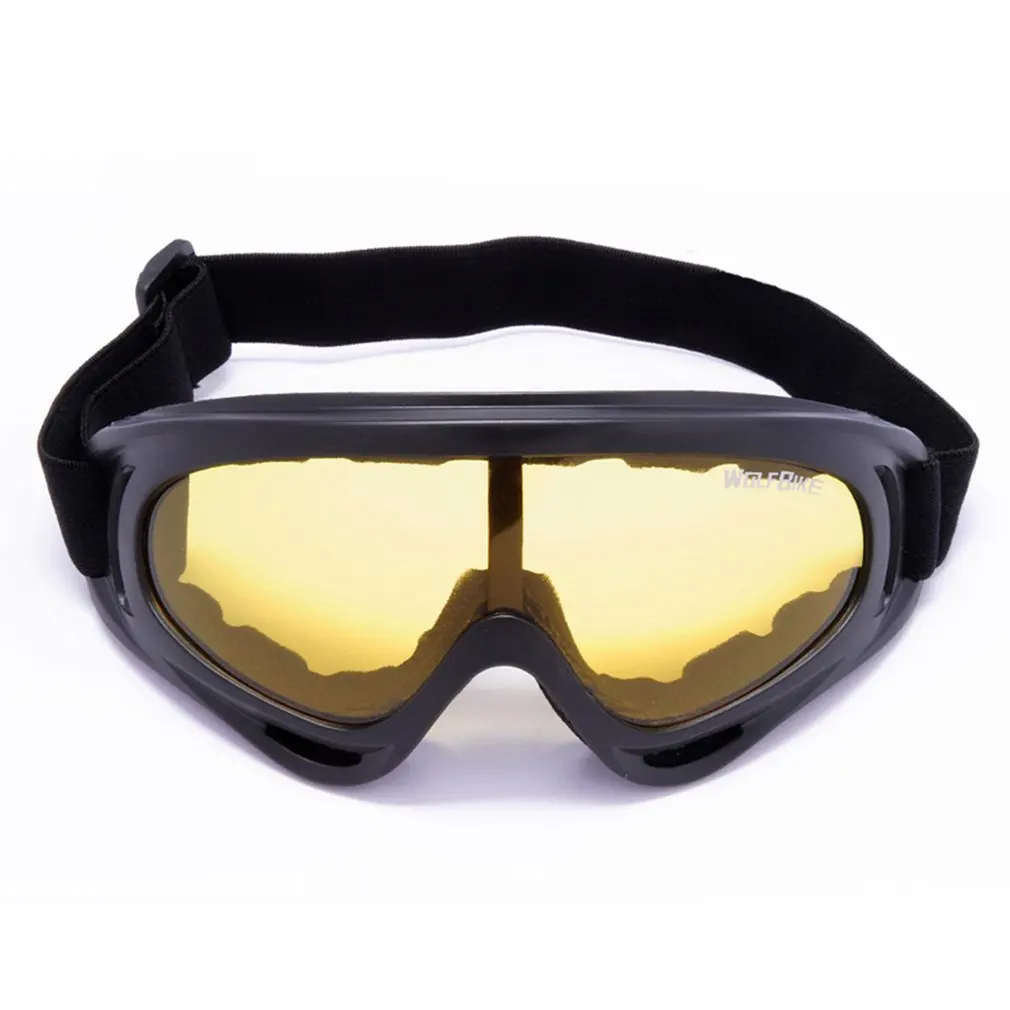 

Ветрозащитные велосипедные очки, защитные очки для улицы, очки для катания на мотоцикле и лыжах, Регулируемые защитные очки с защитой от цар...