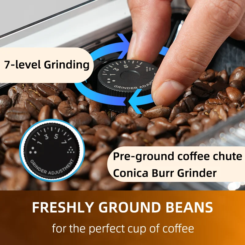 Автоматическая эспрессо-машина Mcilpoog M3 встроенный вспениватель молока и