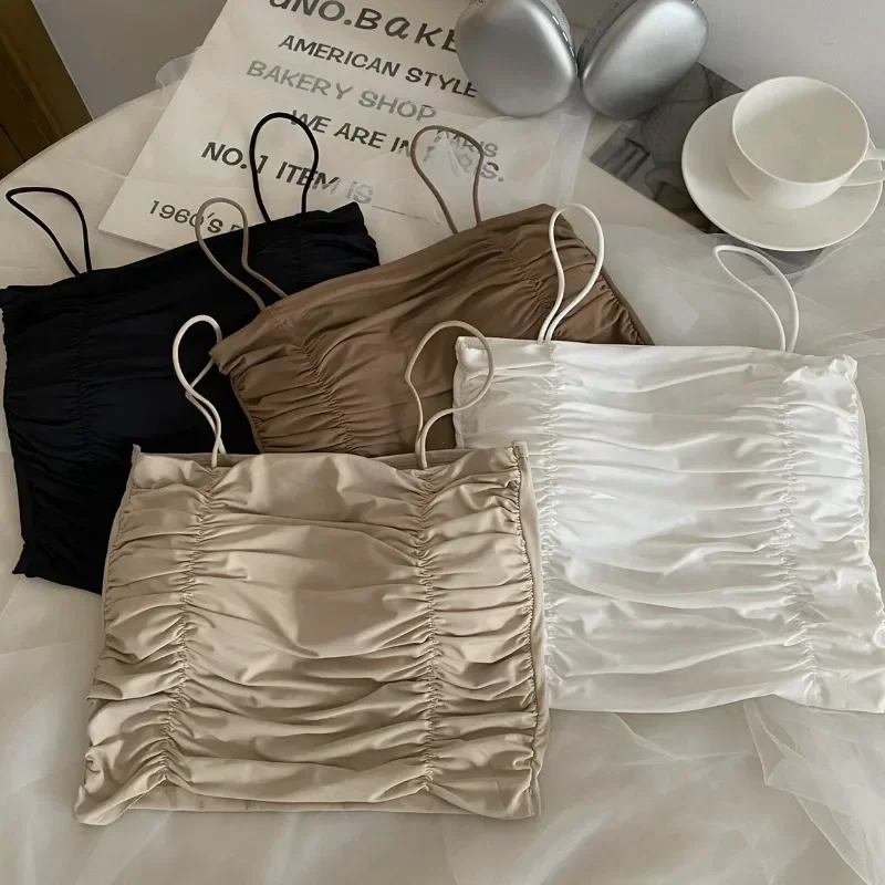 Женские укороченные топы сексуальная майка для леди летние топы-трубы с чашками