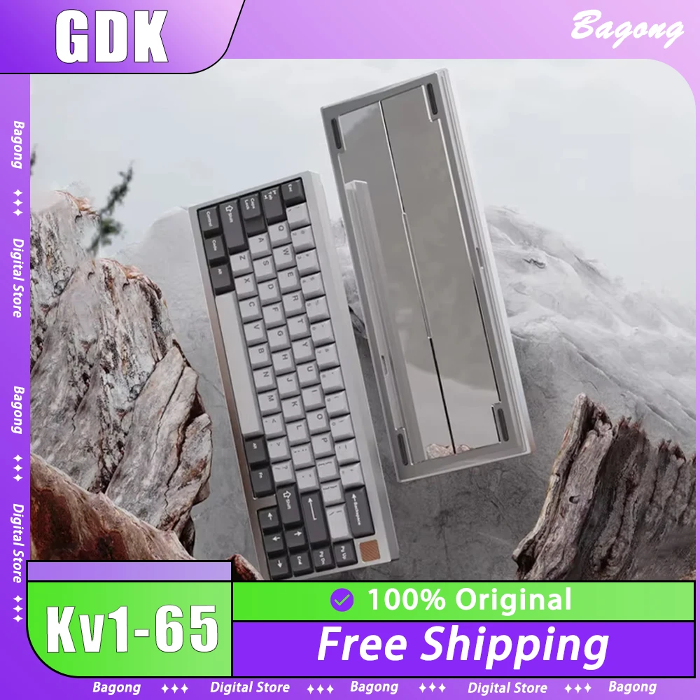 Комплект механической клавиатуры GDK Lab Kv1-65 Трехрежимная беспроводная клавиатура