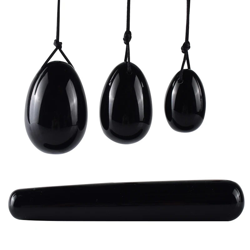 

Natural Gouache Stone Yoni Egg Drilled Women Kegel Exerciser Vaginal Tightening Yoni Wand Massager Wholesale Safer And Healthier