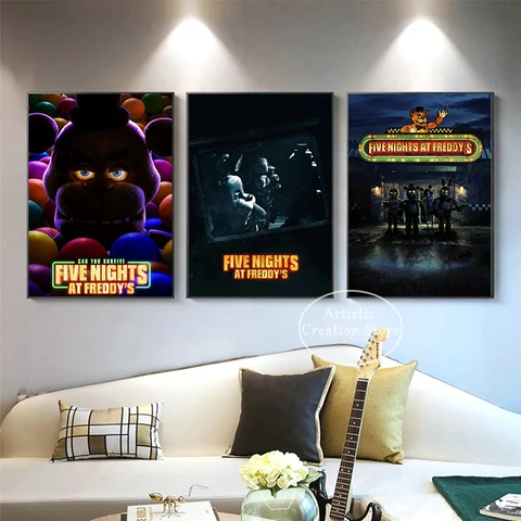 Плакат 5 Ночей с Фредди, Five Nights at Freddy's, ФНАФ, Аниматроники №39,  А2 - AliExpress