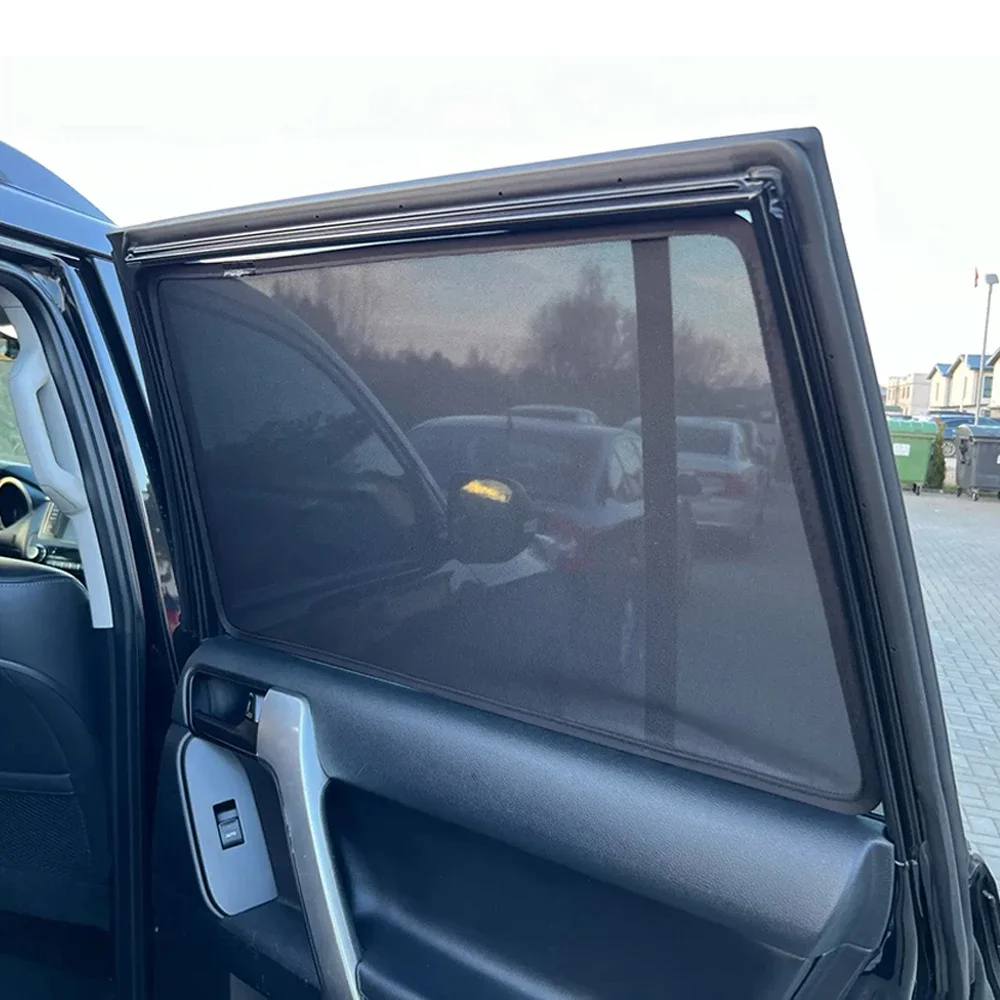 Магнитные Боковые солнцезащитные очки для Toyota Land Cruiser Prado LC150 задние пассажирские