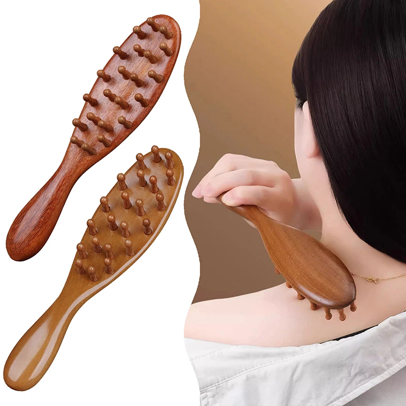 1 шт. расческа-меридиан для головы натуральный сандал расческа тела с длинной