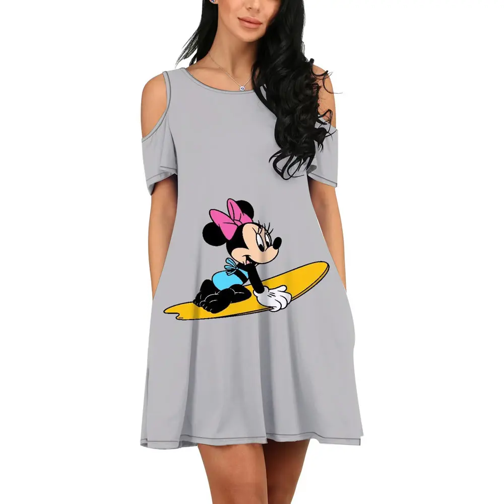 Летнее уличное платье в стиле Харадзюку новое повседневное Привлекательное с 3D