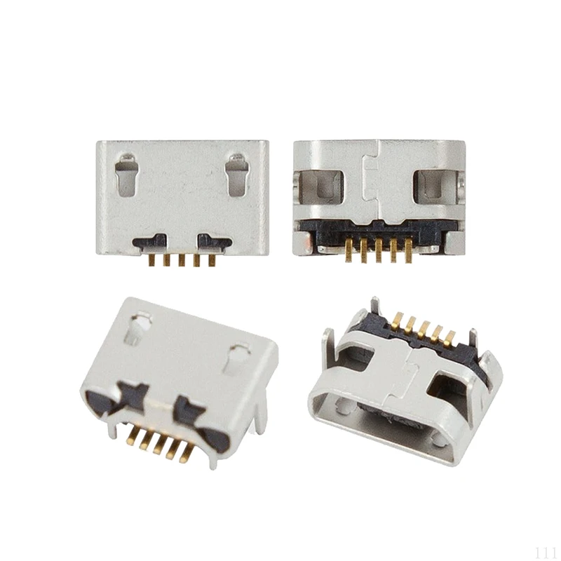 

50 шт./партия, USB-коннекторы с 5 контактами