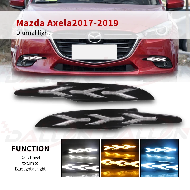 

Moving Signal For Mazda 3 Axela 2017 2018 2019 LED DRL Daytime Running Light Daylights Yellow Running Signal Lamp