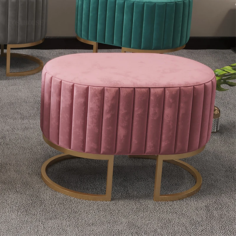 

Library Hallway Porch Leisure Ottomans Minimalist Apartment Shoe Changing Stools Cafe Viila Vanity Stool Loft Furniture HY50SO
