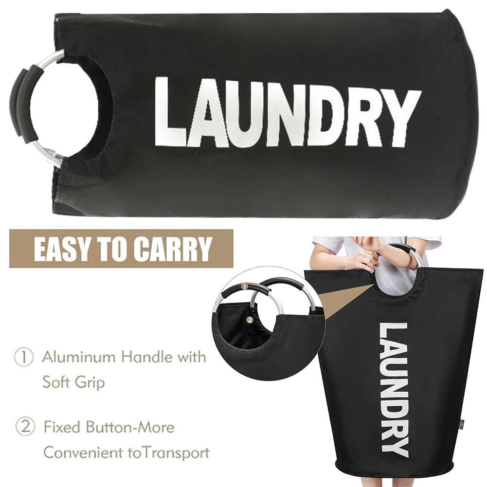 82л корзина для грязной одежды большая вместительная складная белья ведро с