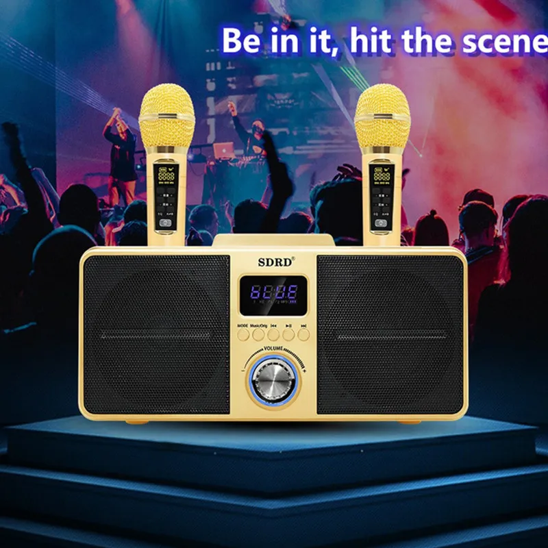 Беспроводной динамик SD309, портативная Bluetooth-Колонка для дома и караоке, 30 Вт, AUX-ТВ