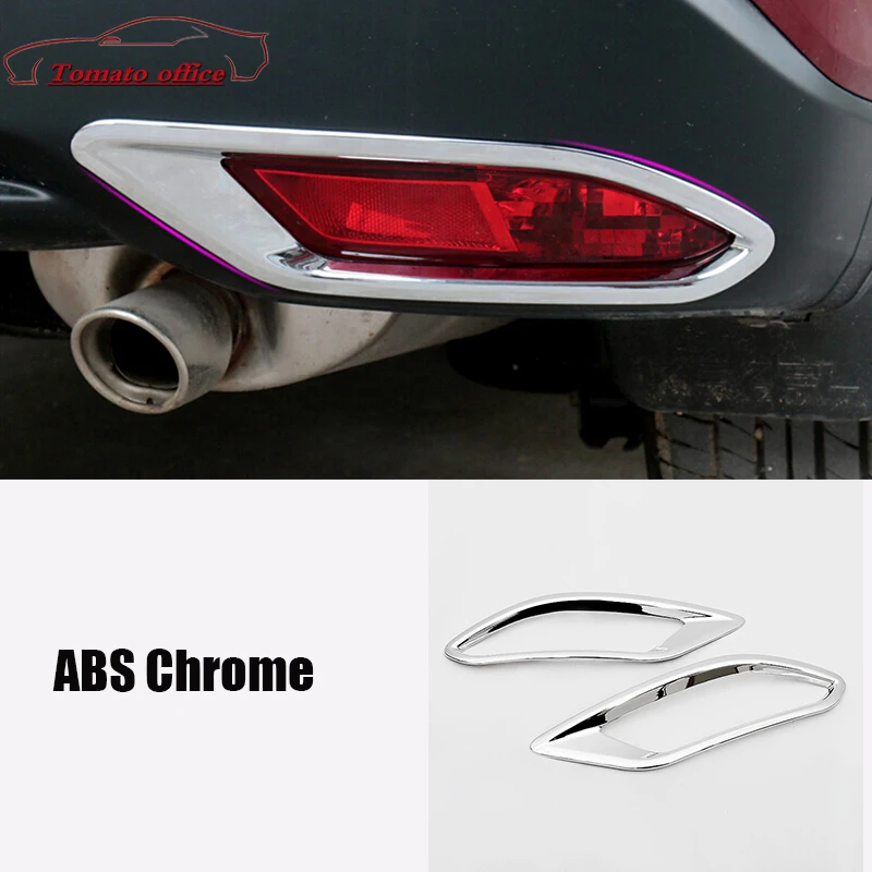 

ABS Chrome For Honda Vezel HR-V HRV 2014-2018 Car Rear Fog Lampshade Bumper Molding Garnish Styling Cover Trim Accessories 2pcs