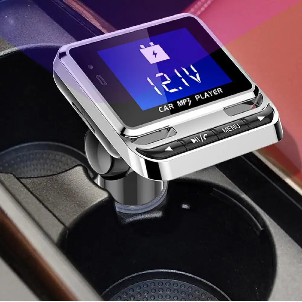 

Bluetooth 4.0 FM Transmitter Wireless Handsfree Audio Receiver Car MP3 Music Player Adapter USB Charger